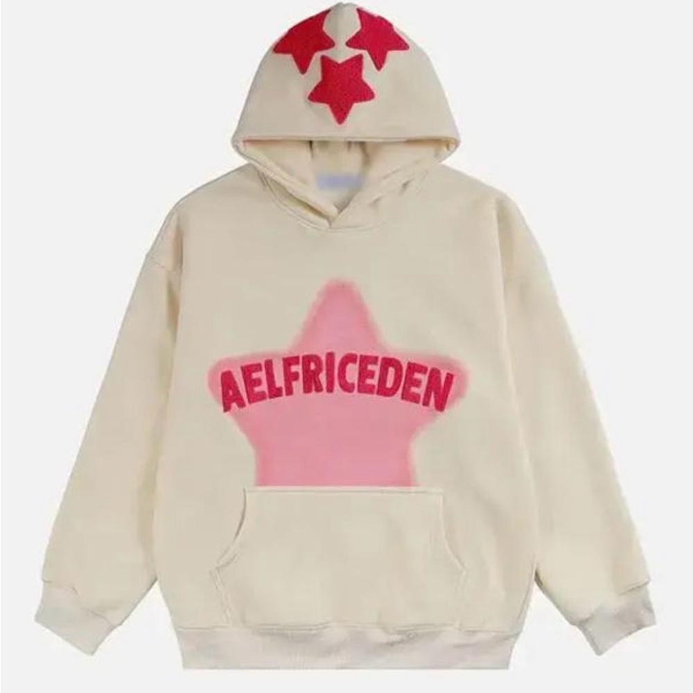Aelfric Eden Hoodie with Pink Star Graphic